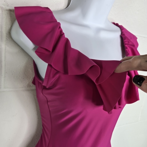 J Crew Ruffle Scoop One Piece BF169 Swimsuit - Picture 9 of 12